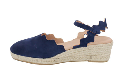 Eric Michael Abilene Spanish Suede Espadrille Wedge