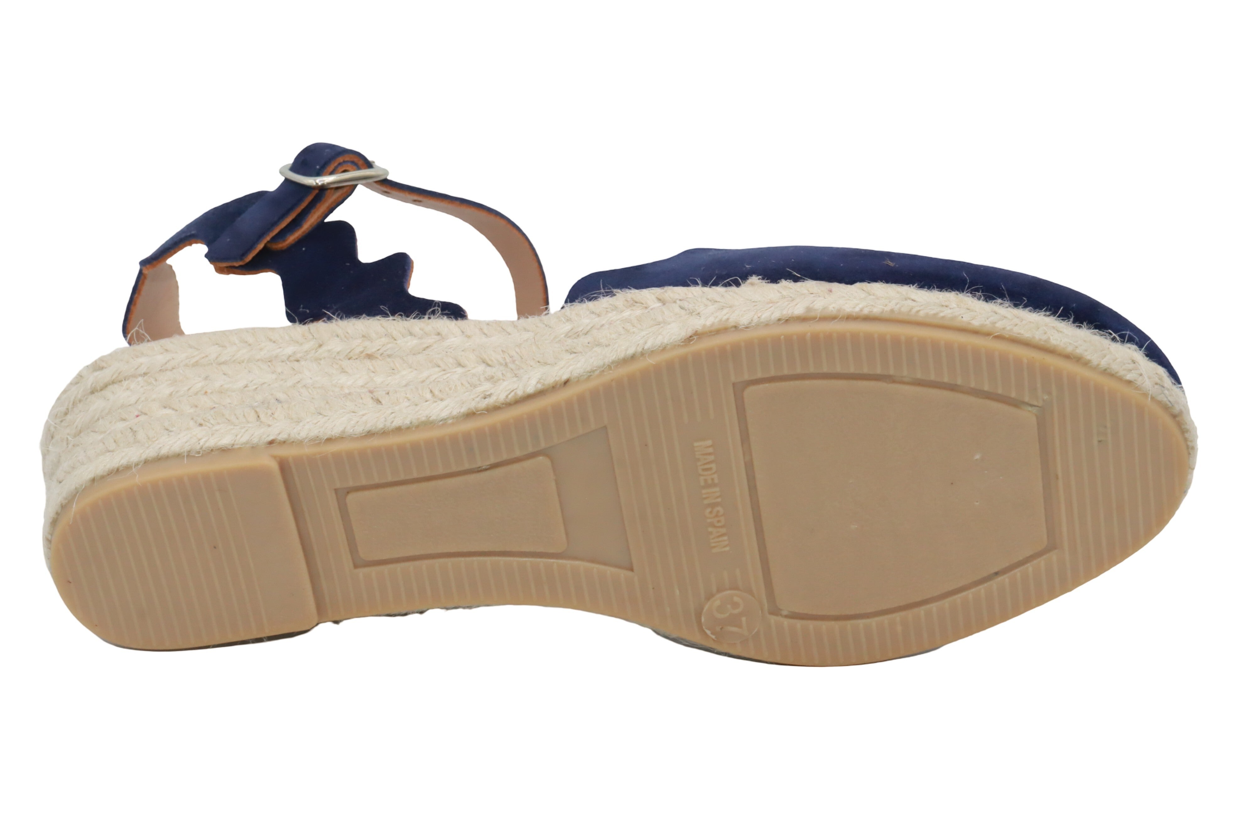 Eric Michael Abilene Spanish Suede Espadrille Wedge