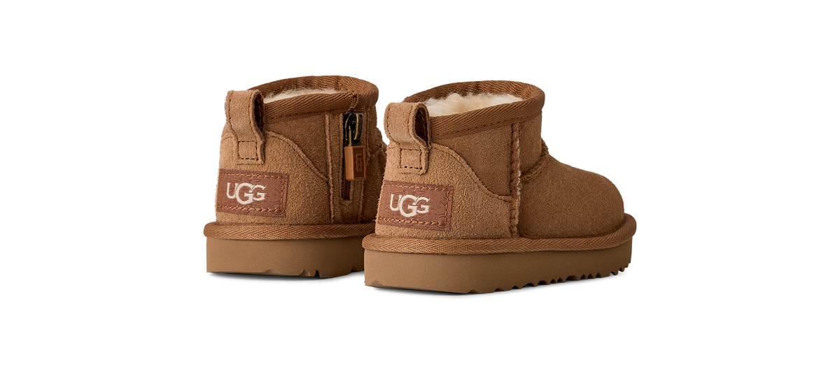 UGG Classic Ultra Mini Toddlers' (TD) Boots — Chestnut Sheepskin