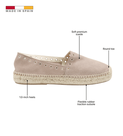 Eric Michael Addison Suede Grommet Womens Sandal