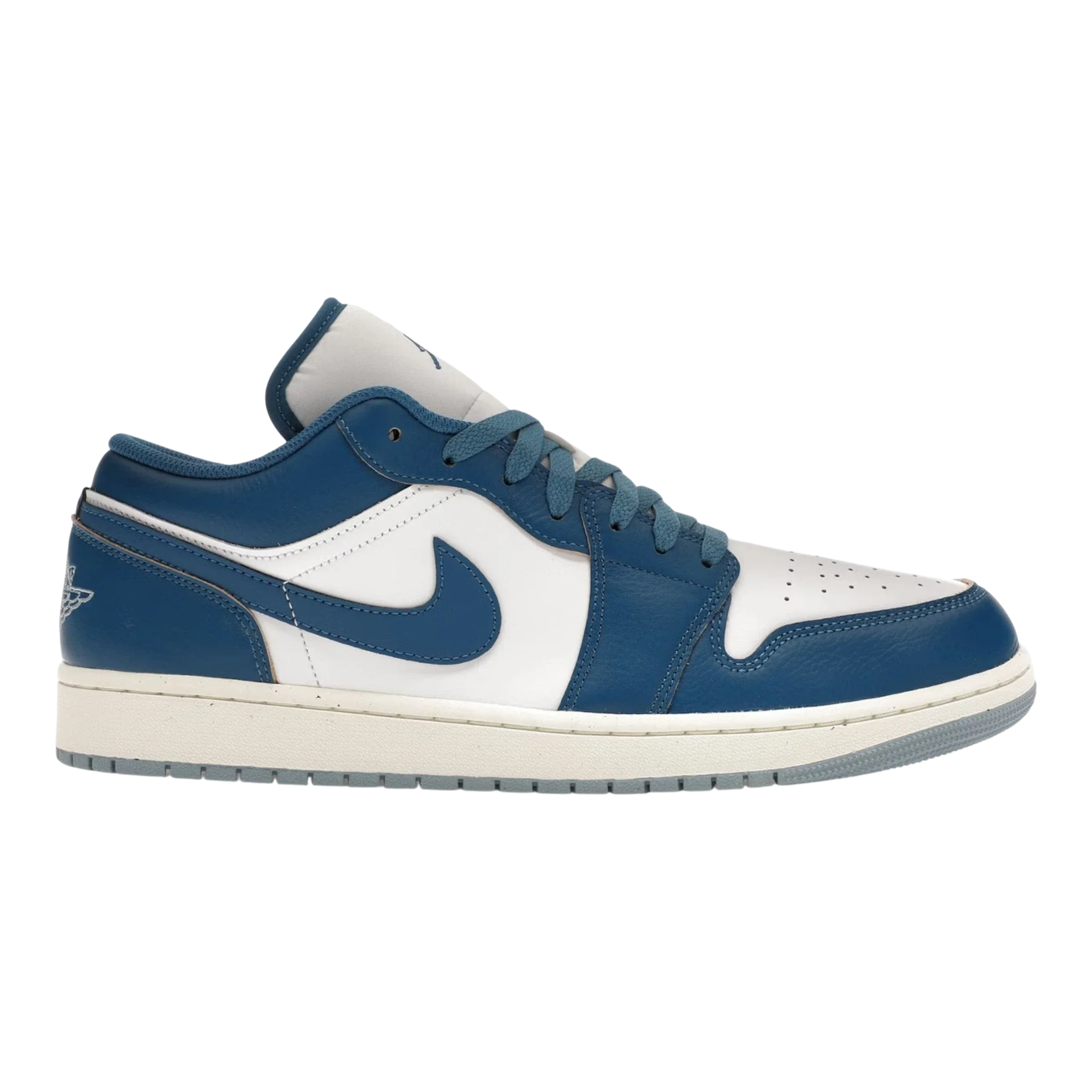 Nike Air Jordan 1 Low SE Men's Sneakers — White/Industrial Blue Low-Top