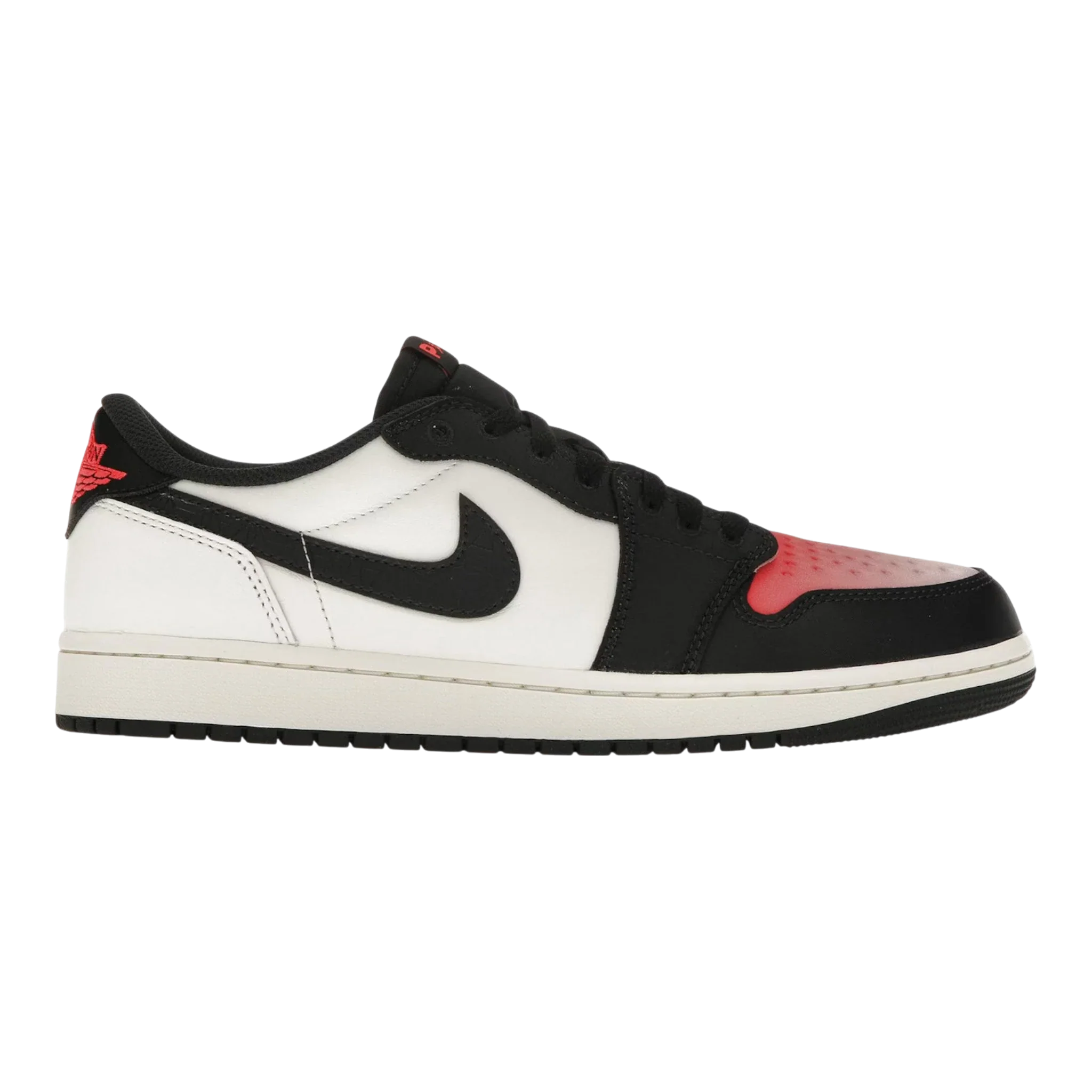 Nike Air Jordan 1 Retro Low OG PSG Men's Sneakers — Sail/Infrared Leather Low-Top