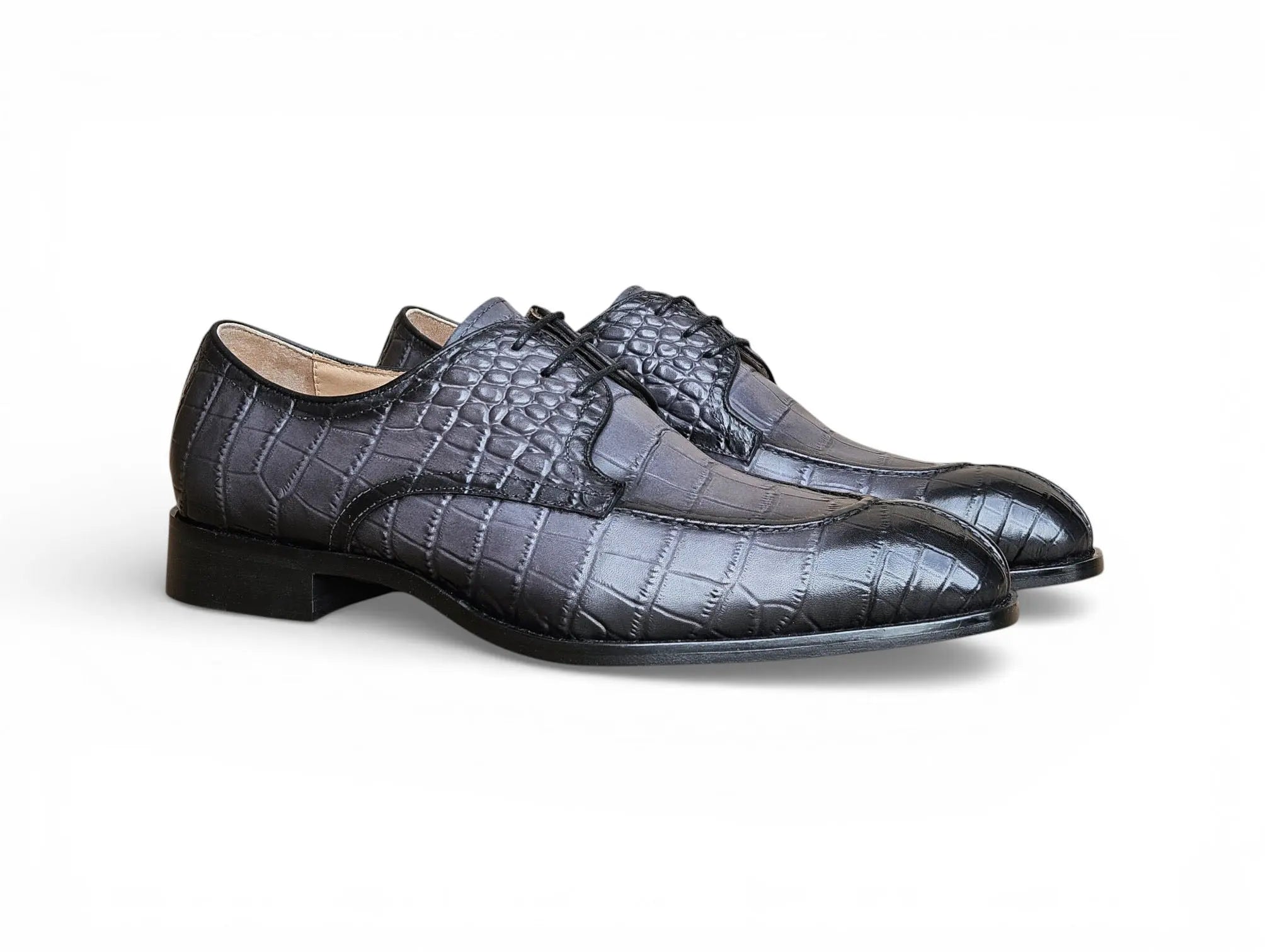 Allen II Embossed Split Toe Derby Carrucci Shoes Men's