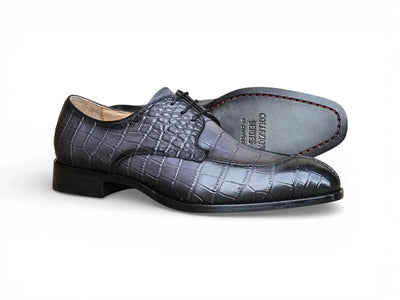 Allen II Embossed Split Toe Derby Carrucci Shoes Men's