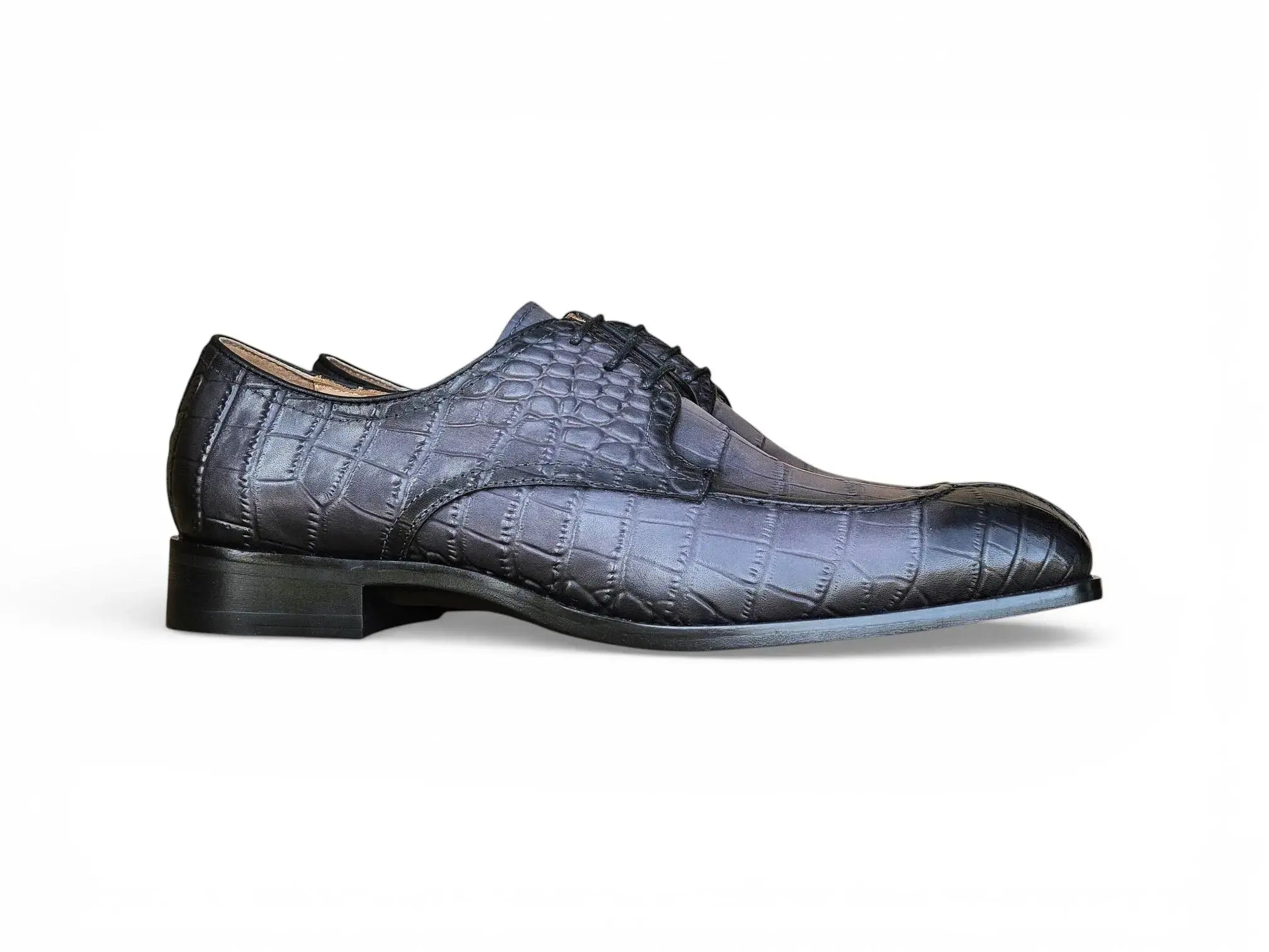 Allen II Embossed Split Toe Derby Carrucci Shoes Men's