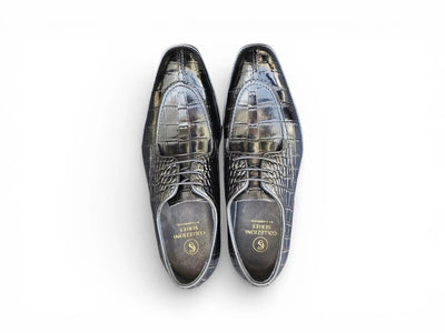 Allen II Embossed Split Toe Derby Carrucci Shoes Men's