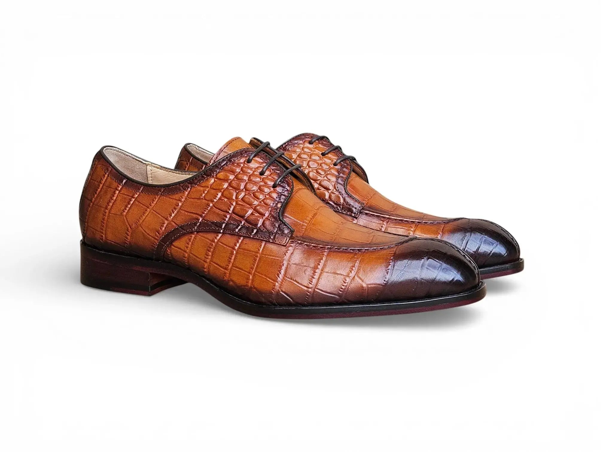 Allen II Embossed Split Toe Derby Carrucci Shoes Men's