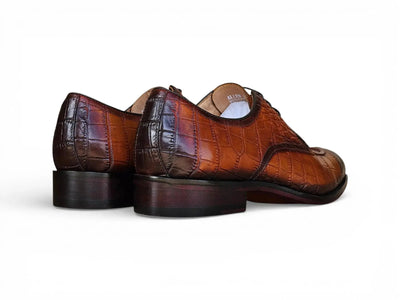 Allen II Embossed Split Toe Derby Carrucci Shoes Men's
