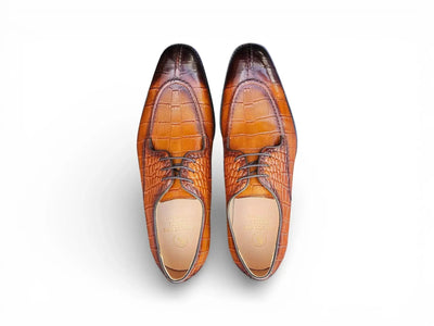 Allen II Embossed Split Toe Derby Carrucci Shoes Men's
