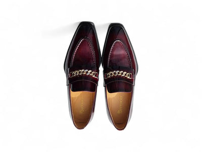 Carrucci Shoes Ks Amber Patent Leather Chain Loafer Patent Leather Amber KS303 06P view 10