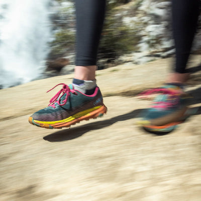 Amethyst - Run Ankle Midweight Merino Wool Sock