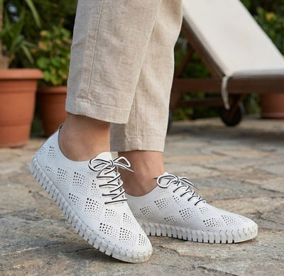 Eric Michael Annie Women’s Slip-On Leather Sneaker