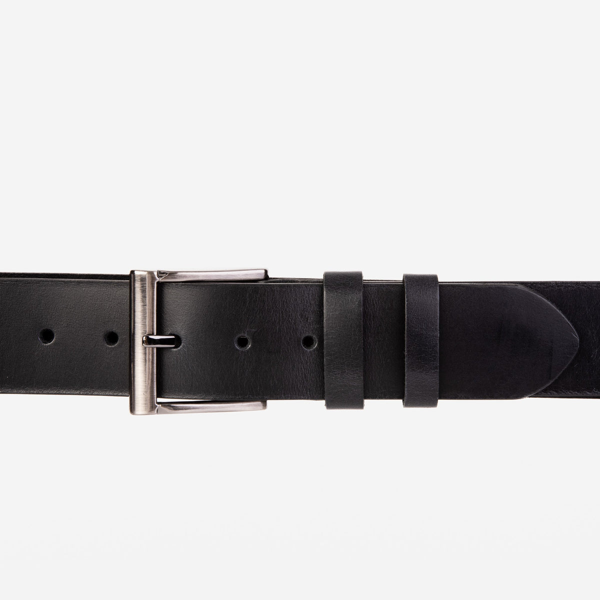 Vinci Leather The Prime Black Leather Belt – product view 3