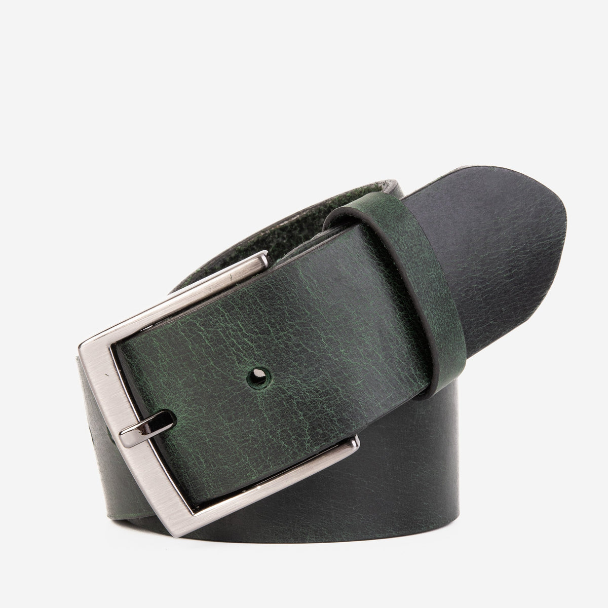Vinci Leather The Prime Forest Green Leather Belt – product view 1