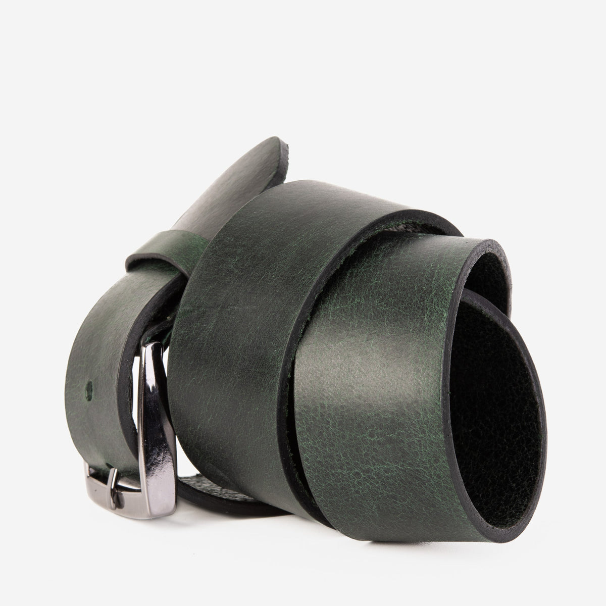 Vinci Leather The Prime Forest Green Leather Belt – product view 7
