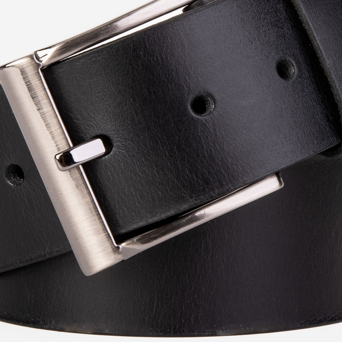 Vinci Leather The Prime Black Leather Belt – product view 4