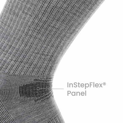3 Pack Ash - Casual Crew Midweight Merino Wool Sock