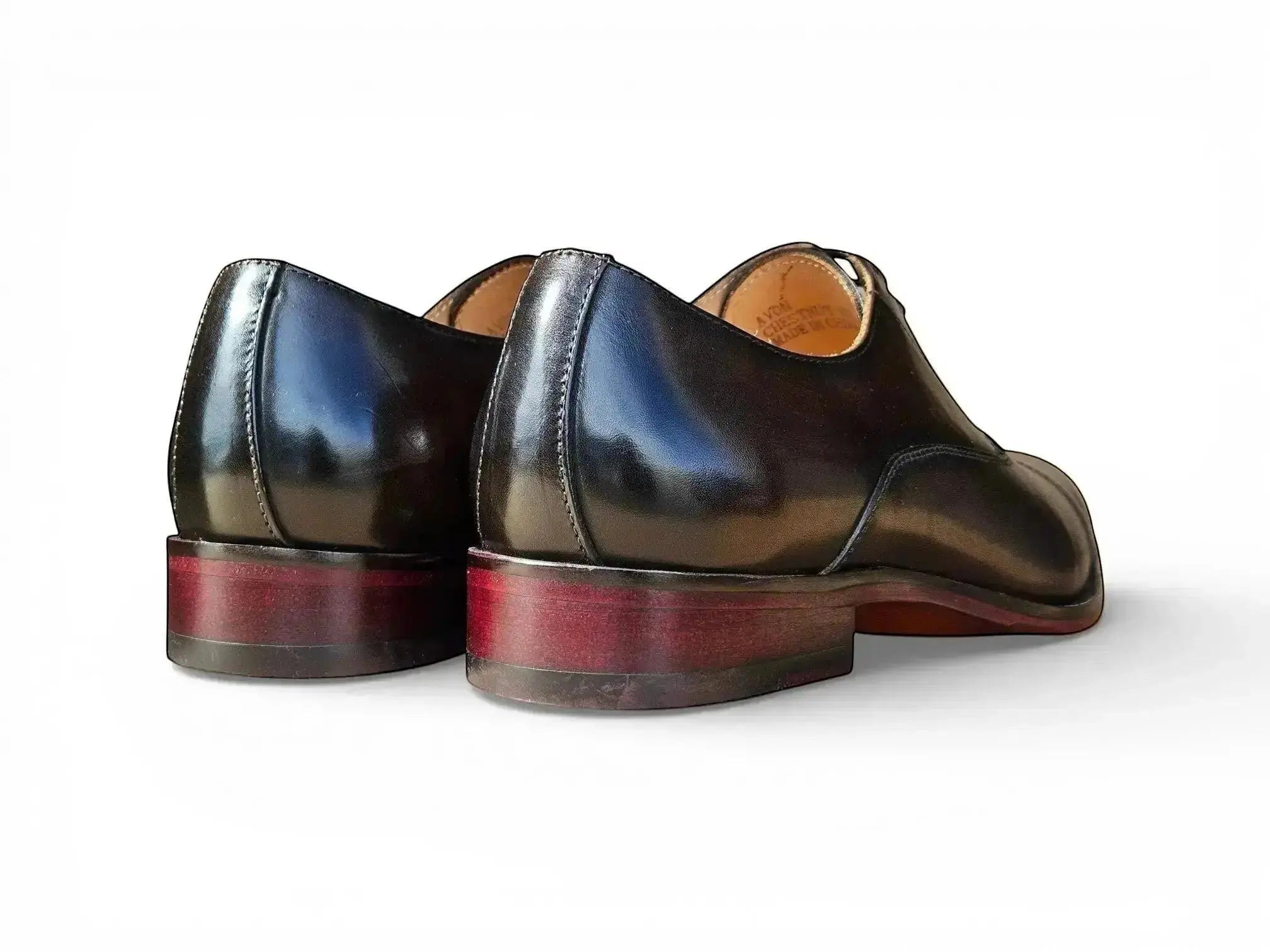 Avon Cap Toe Oxford in Leather Sole Carrucci Shoes Men's