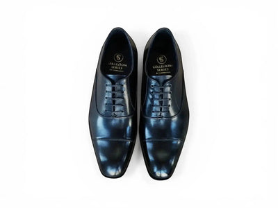 Avon Cap Toe Oxford in Leather Sole Carrucci Shoes Men's