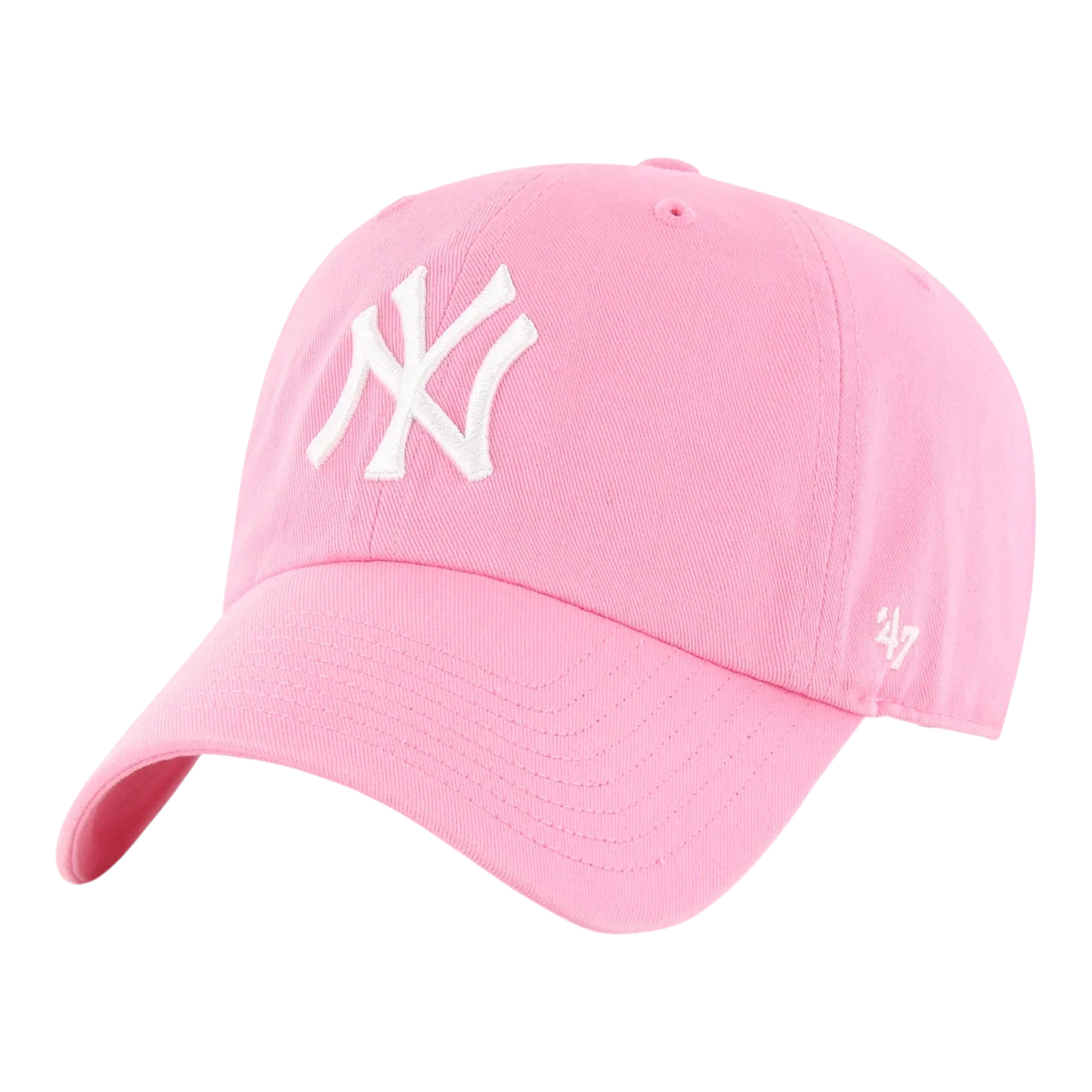 47 Brand Clean Up New York Yankees Strapback Hat — Rose Adjustable Cap