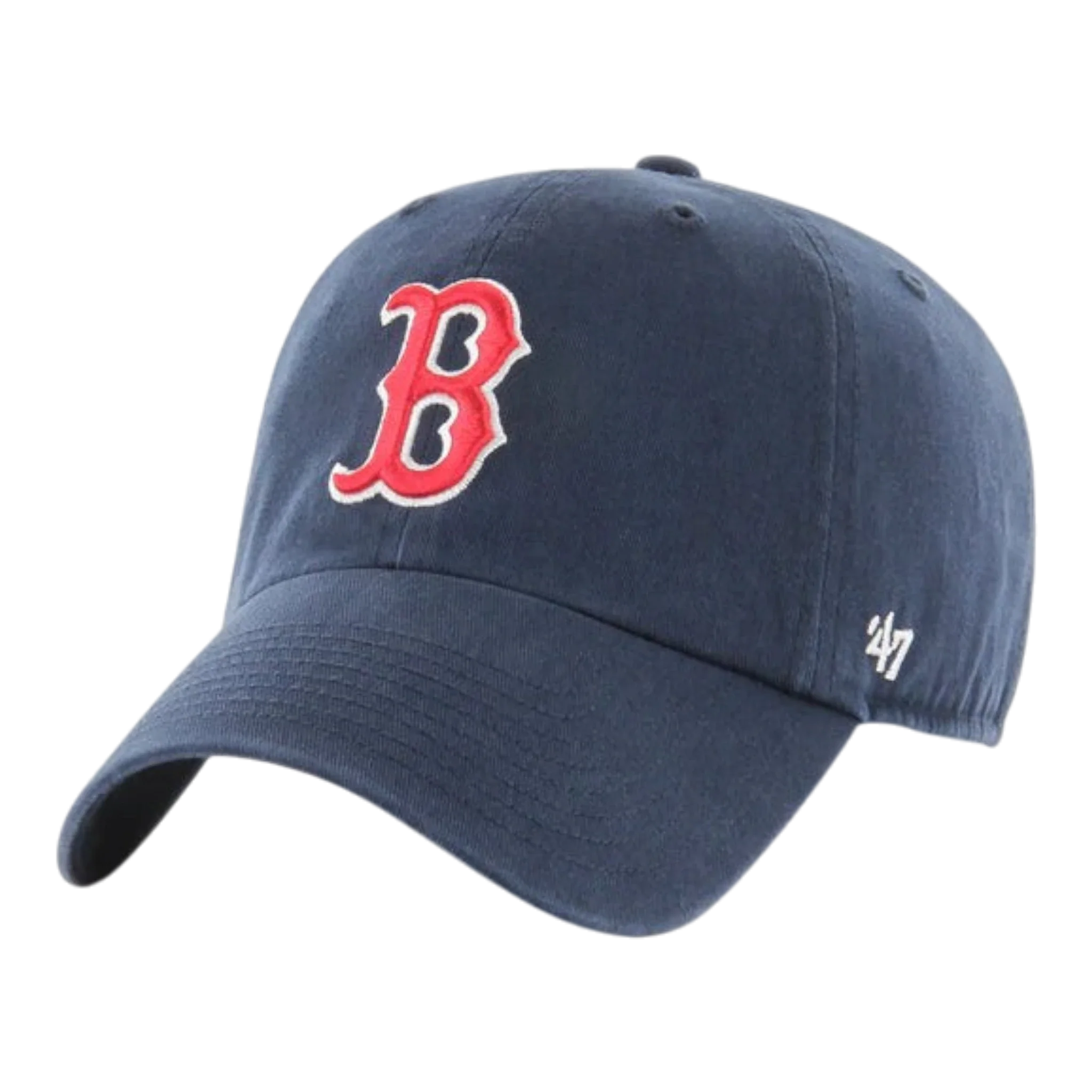 47 Brand Clean Up Boston Red Sox Strapback Hat — Navy Adjustable Cap