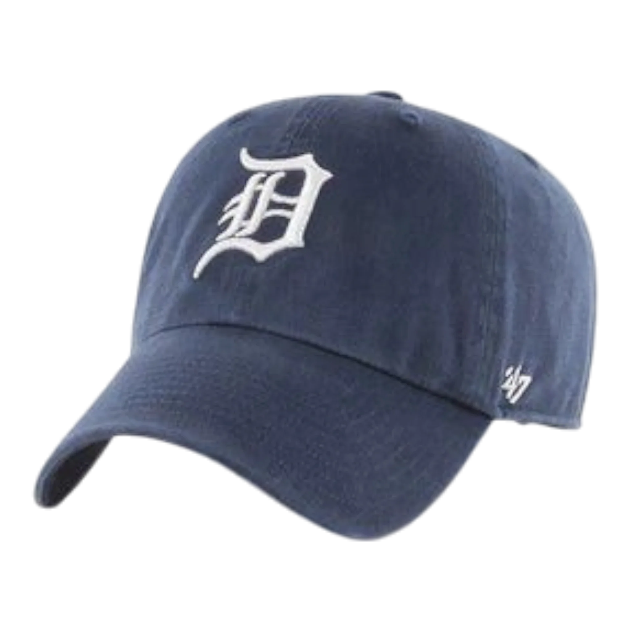 47 Brand Clean Up Detroit Tigers Strapback Hat — Navy Adjustable Cap