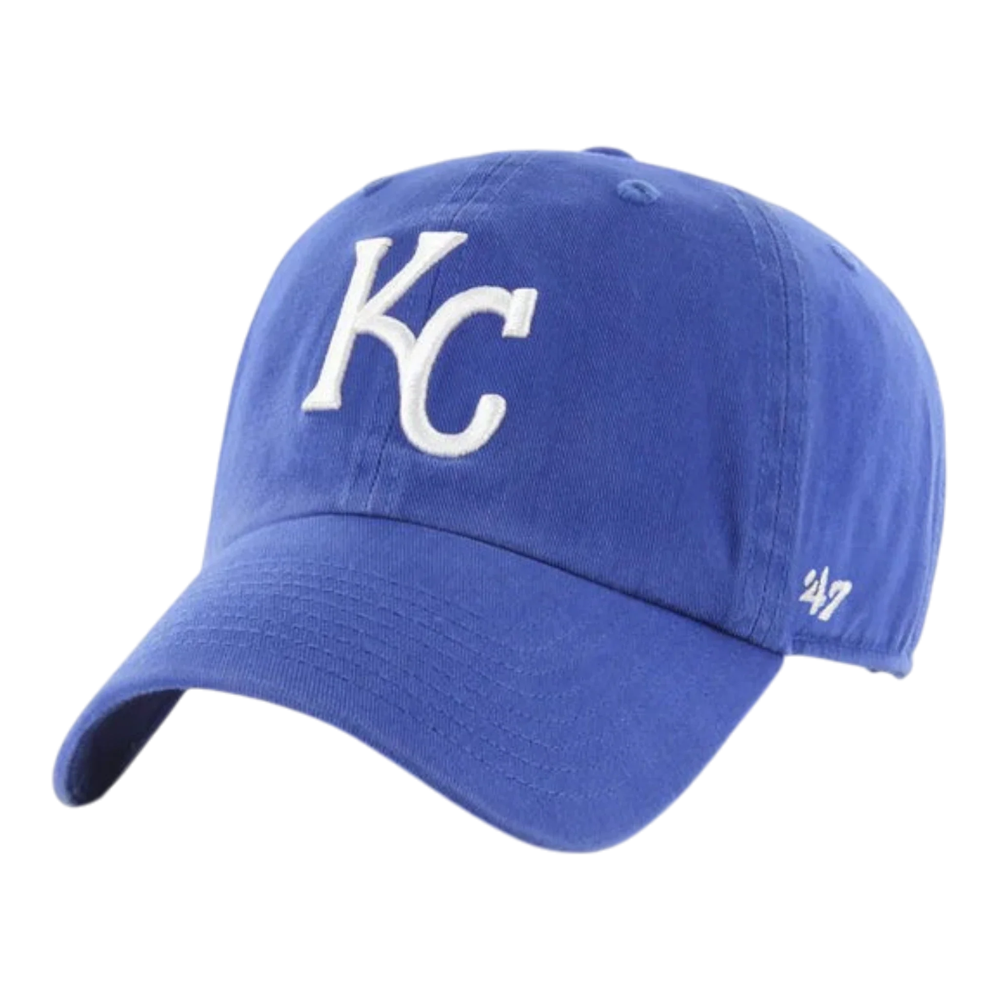 47 Brand Clean Up Kansas City Royals Strapback Hat — Royal Blue Adjustable Cap