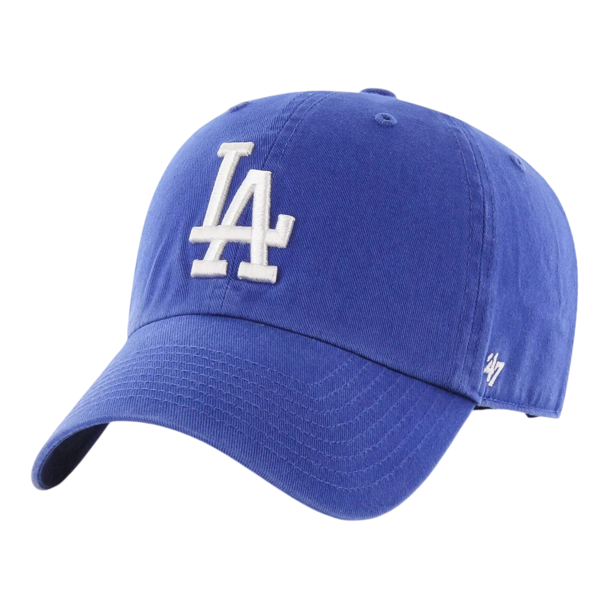 47 Brand Clean Up Los Angeles Dodgers Strapback Hat — Royal Blue Adjustable Cap