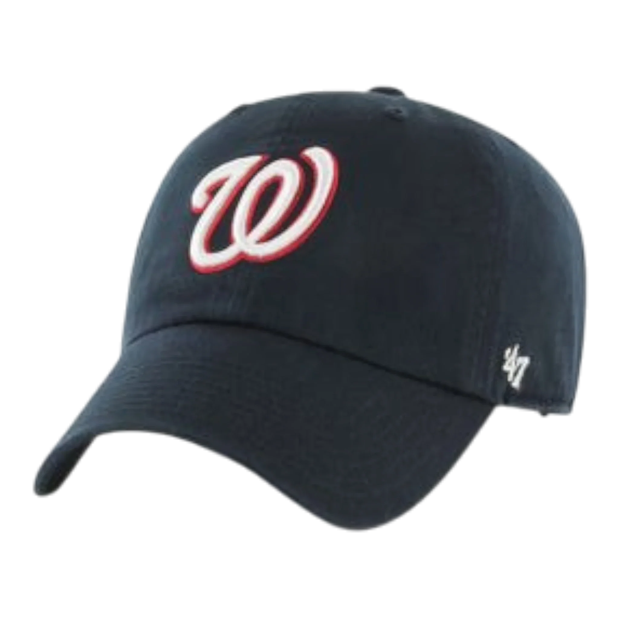 47 Brand Clean Up Washington Nationals Strapback Hat — Navy Adjustable Cap