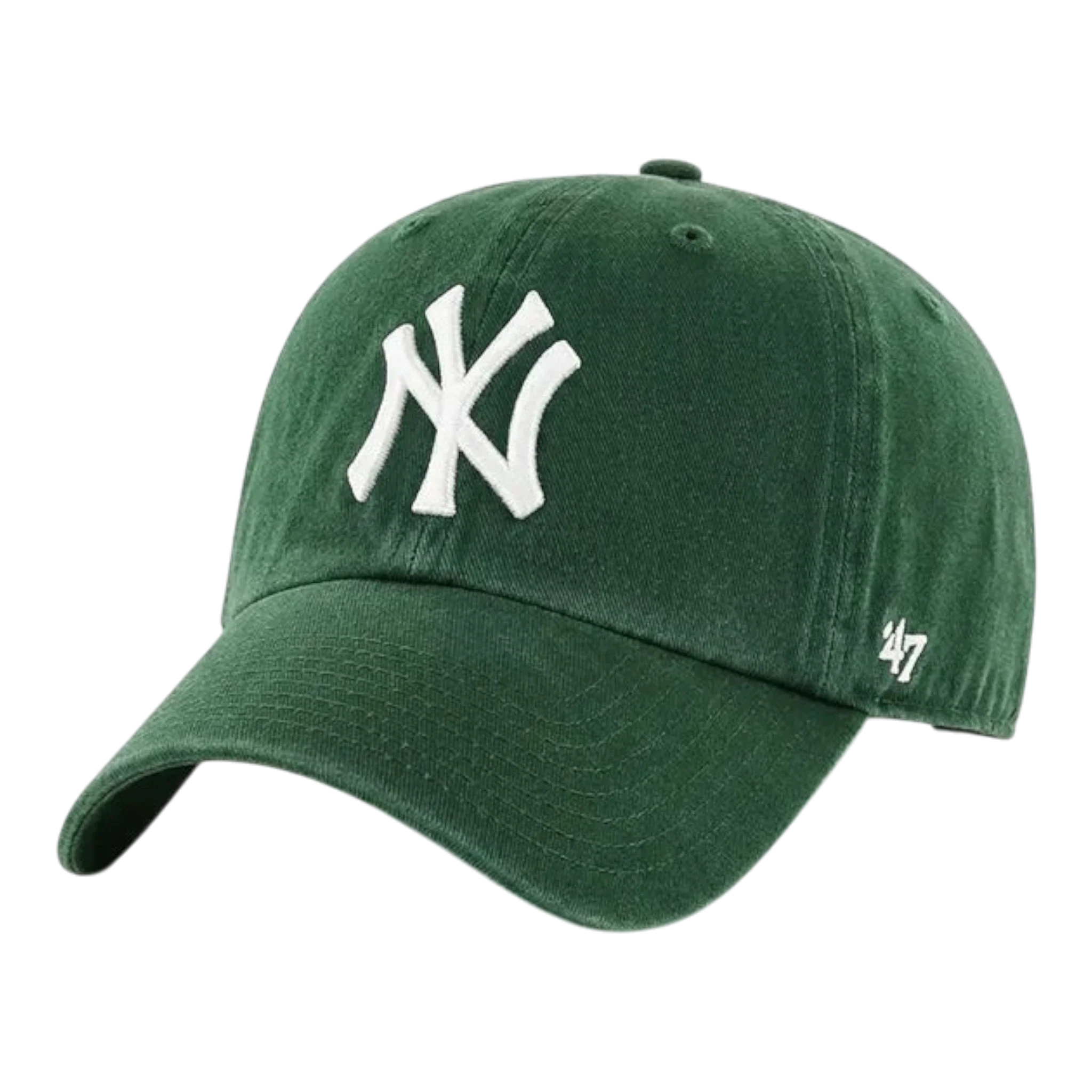 47 Brand Clean Up New York Yankees Strapback Hat — Dark Green Adjustable Cap