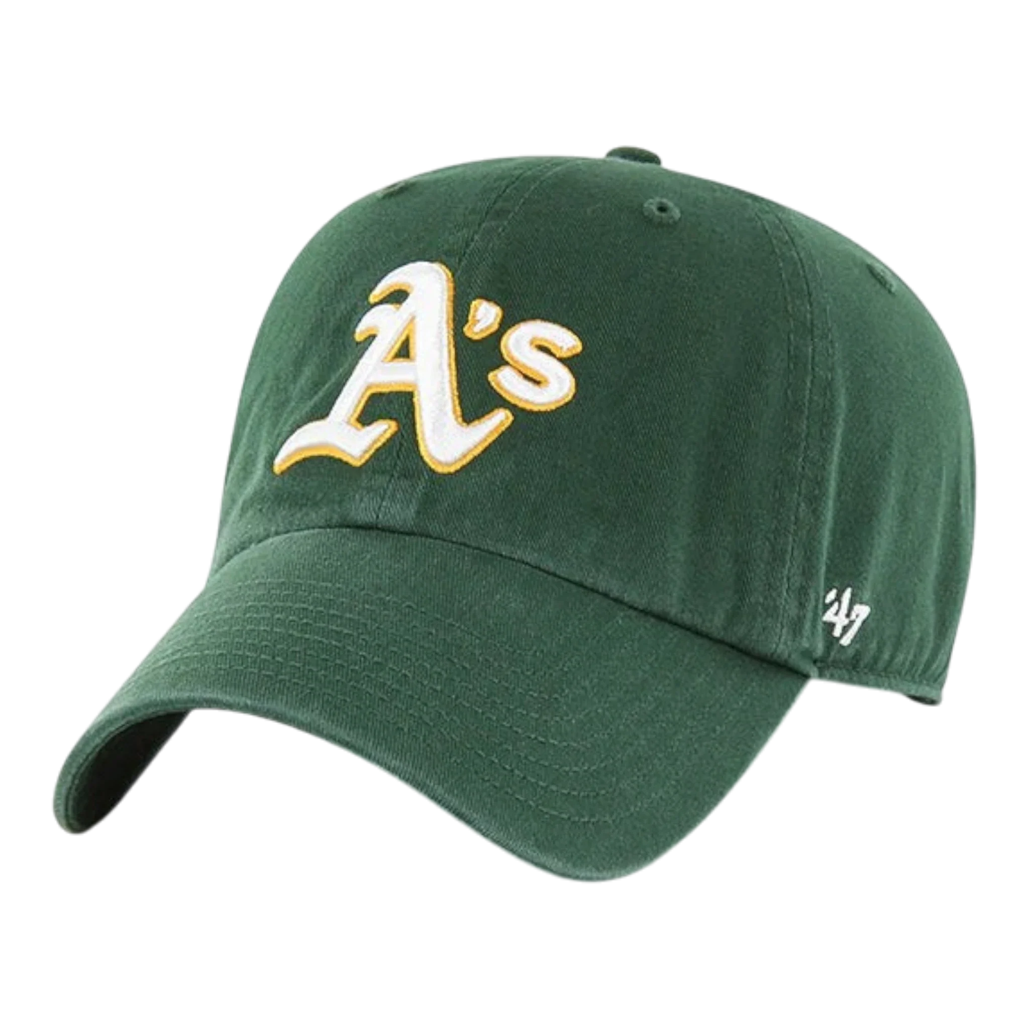 47 Brand Clean Up Athletics Strapback Hat — Dark Green Adjustable Cap