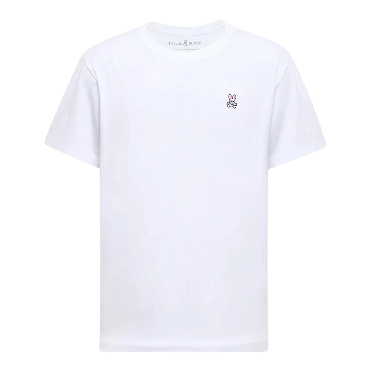 Psycho Bunny Classic Crew Neck Men's Tee — White – product view 1