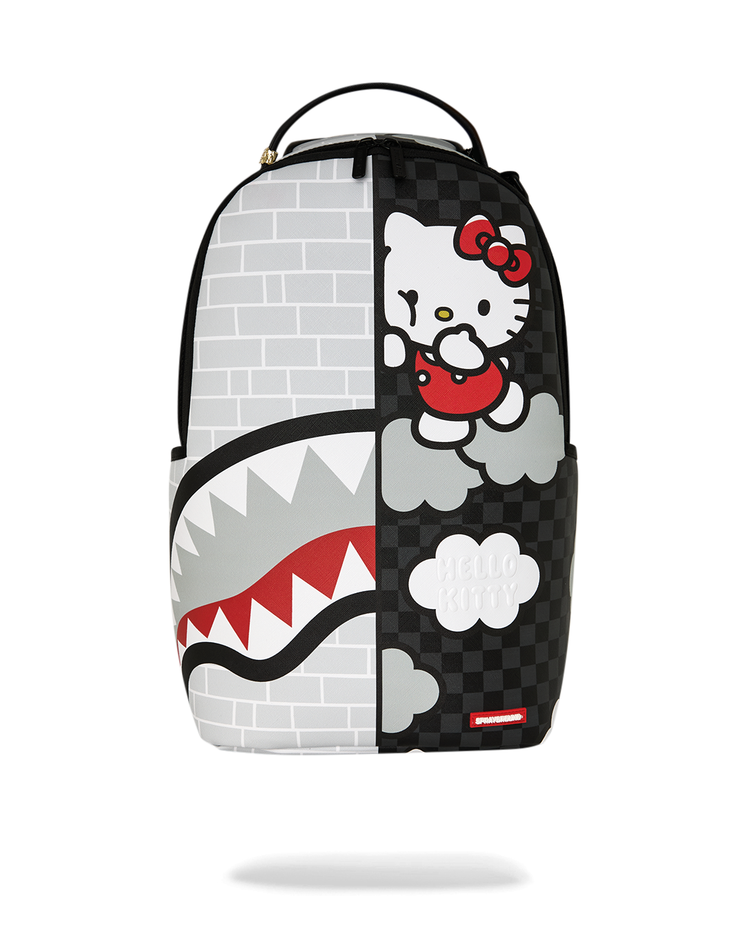 Sprayground Hello Kitty Brick Wall Split Backpack — White/Black