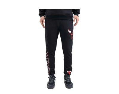 Pro Standard Chicago Bulls Logo Men Joggers Black/Red