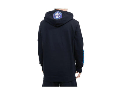 Pro Standard NBA Charlotte Hornets Stacked Logo Men Pullover Hoodie Black