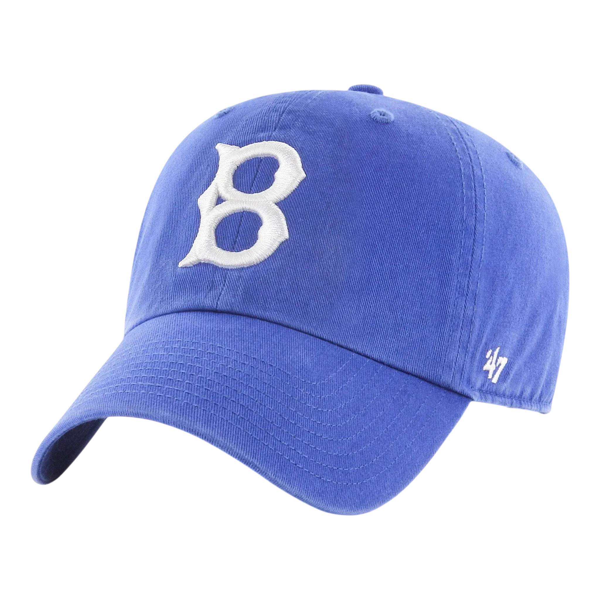 47 Brand Clean Up Los Angeles Dodgers Cooperstown Strapback Hat — Royal Blue Adjustable Cap