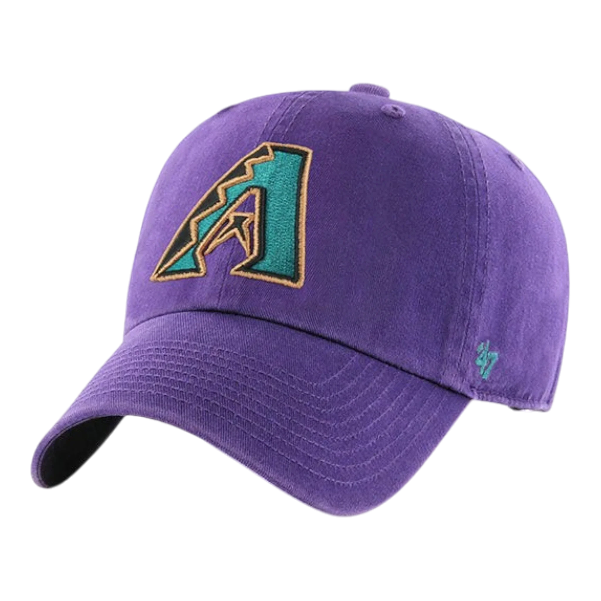 47 Brand Clean Up Arizona Diamondbacks Cooperstown Strapback Hat — Purple Adjustable Cap