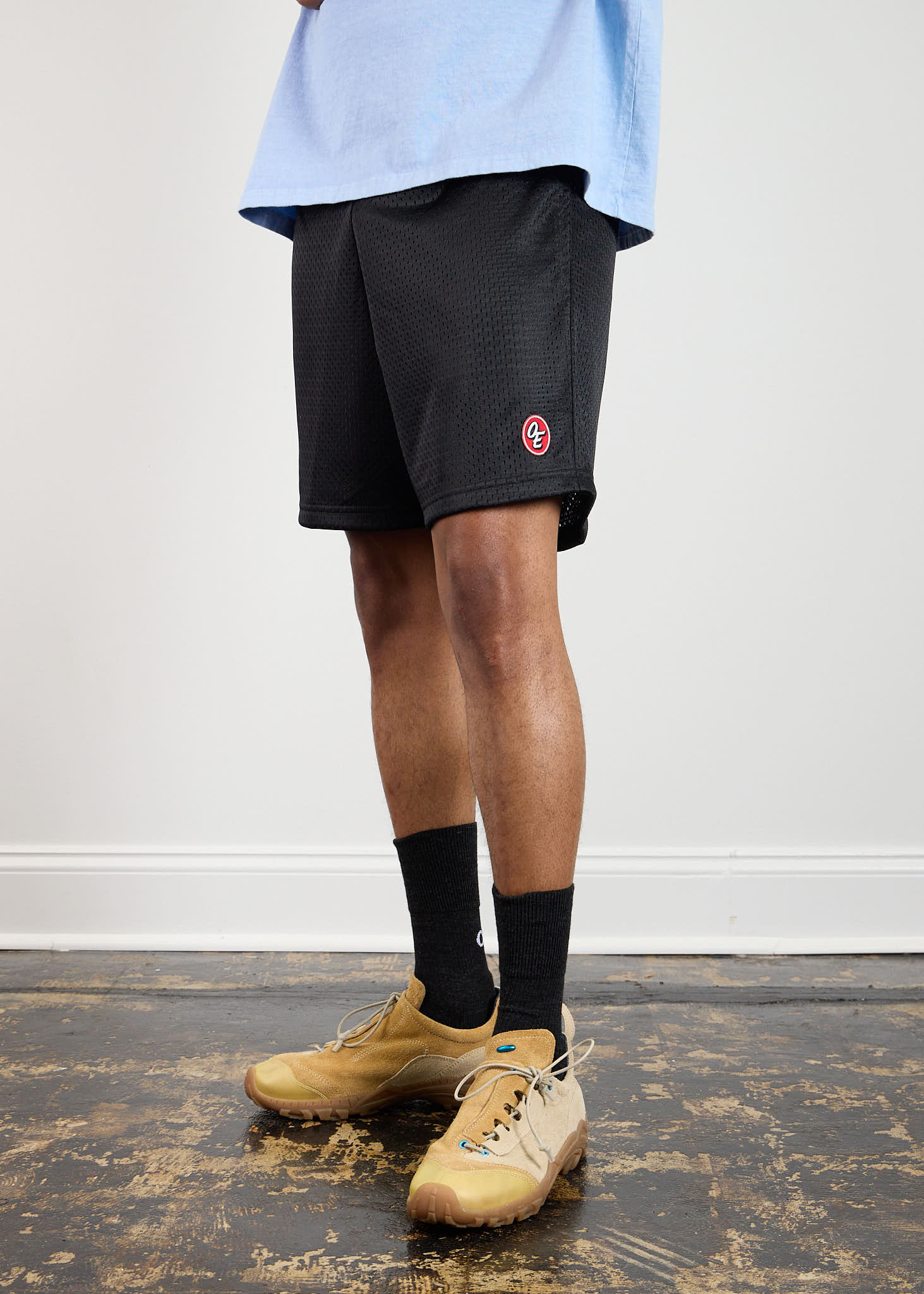 American Trench Classic Mesh Shorts – USA Made Athletic Shorts with Drawstring Waist back view