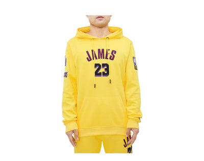 Pro Standard Los Angeles Lakers Lebron James Pro Team Men Hoodie Yellow