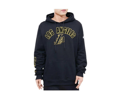 Pro Standard NBA Los Angeles Lakers Stacked Logo Men Hoodie Black