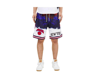 Pro Standard New York Knicks Pro Team Men's Shorts — Red/White/Blue Dip Dye