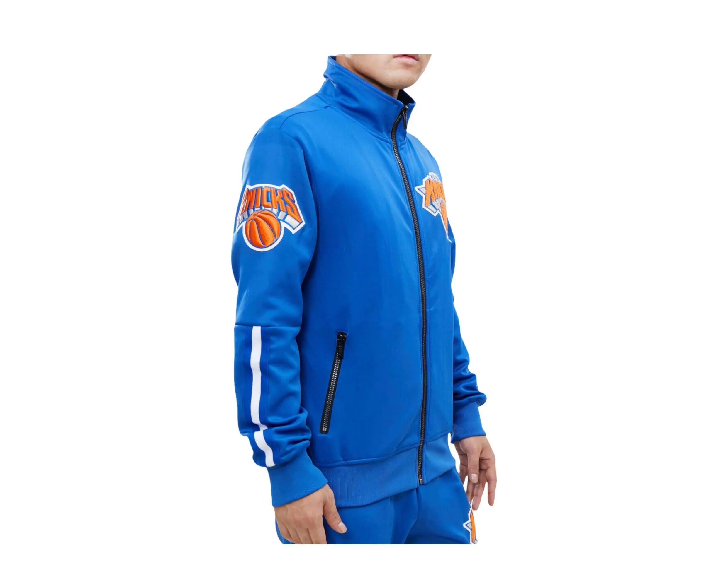 Pro Standard New York Knicks Men Track Jacket Royal Blue