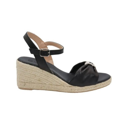 Eric Michael Bailey Leather Espadrille Wedge Sandal
