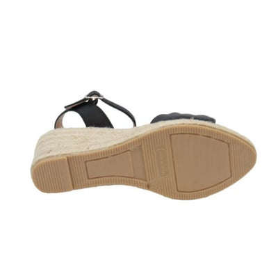 Eric Michael Bailey Leather Espadrille Wedge Sandal