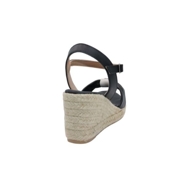 Eric Michael Bailey Leather Espadrille Wedge Sandal