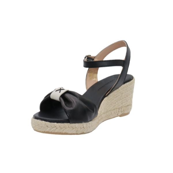 Eric Michael Bailey Leather Espadrille Wedge Sandal