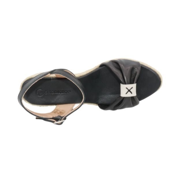 Eric Michael Bailey Leather Espadrille Wedge Sandal