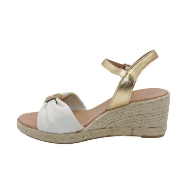 Eric Michael Bailey Leather Espadrille Wedge Sandal