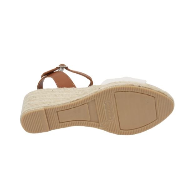 Eric Michael Bailey Leather Espadrille Wedge Sandal