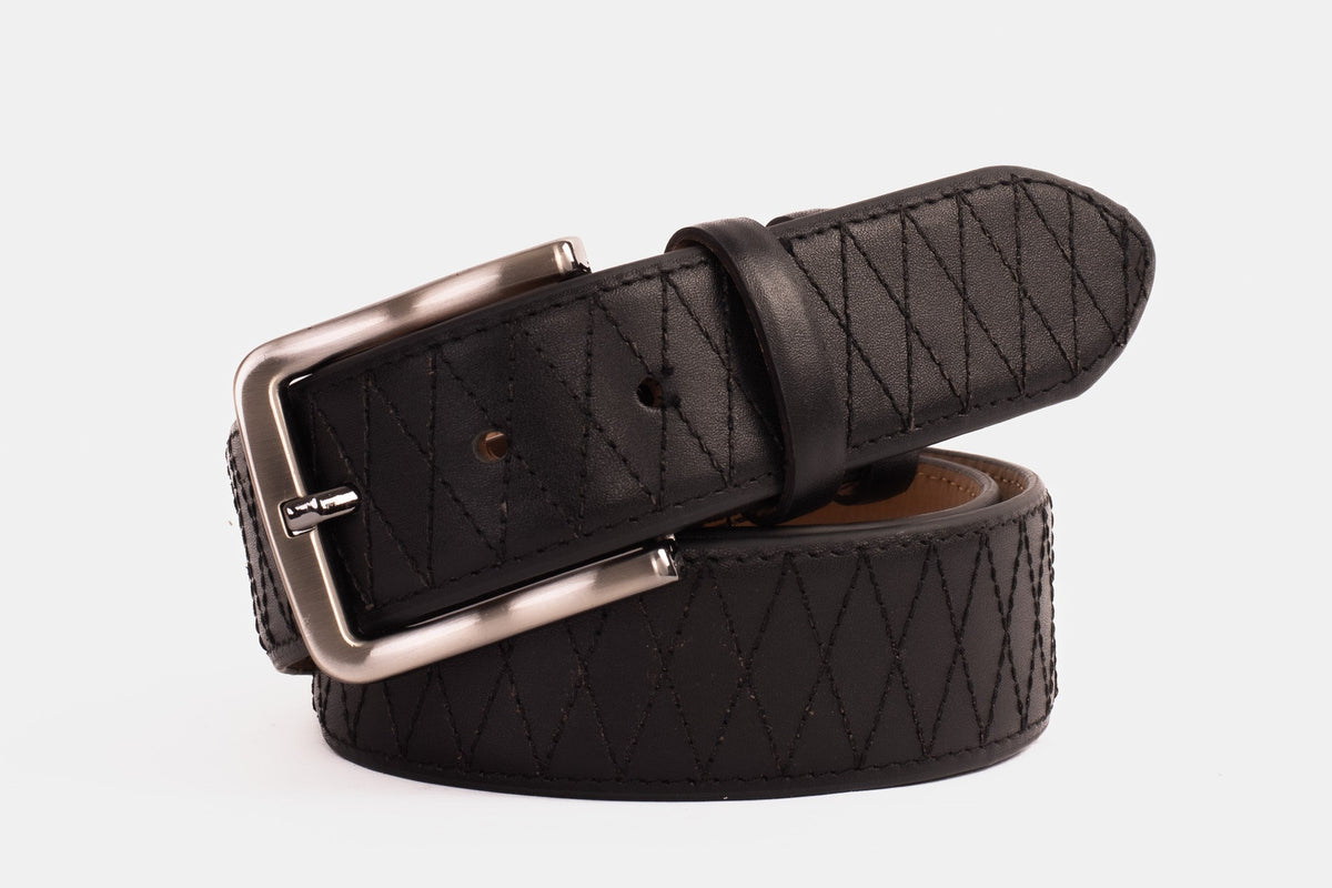 Vinci Leather The Adler Black Leather Belt – product view 7